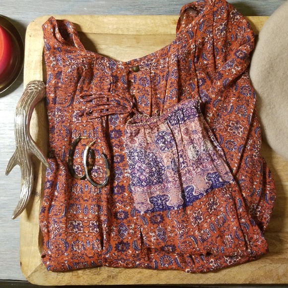 Lucky Brand | Cerise Pink Long-Sleeve Blouse - Picture 2 of 3